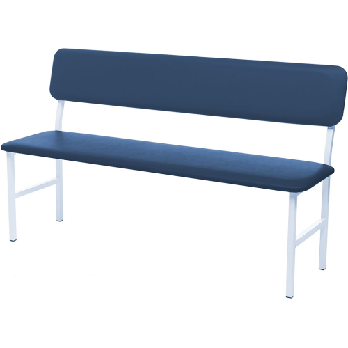 3-seater medical bench with backrest