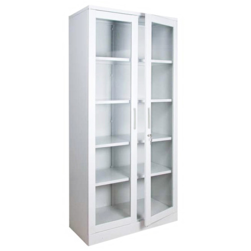 Cabinet for medicines metal 4 metal doors with glass SHML-102, height 1600mm