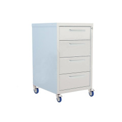 Mobile cabinet, metal with 3 drawers
