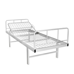 Medical bed 2-Section reinforced with a mechanism "grebenka", size of 2100x860x840, The basis of the bed is metal mesh